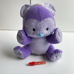 Aquadoodle‎ Purple Bear Aqua Doodle Water Spinmaster Plush 11" Write On Surface